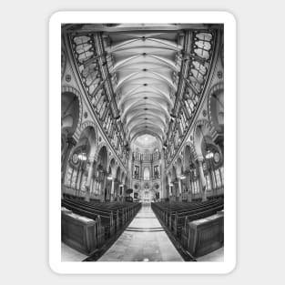 Immaculate Conception Church B+W Sticker